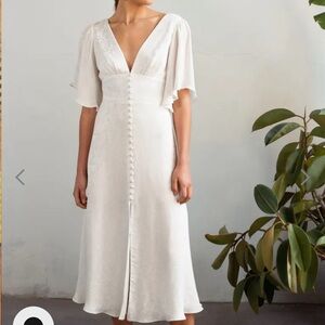 Jenny Yoo Lucinda dress in ivory size 10